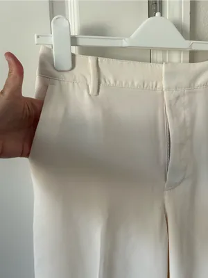 Gap Factory High Rise Easy Straight-Leg Crop Ankle Pants Back Elastic Waist thumbnail 6