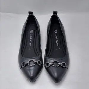 Anne Klein Womens Ballet Flats Size 8 Black Slip On Pointed Toe Shoe Office Chic thumbnail 2