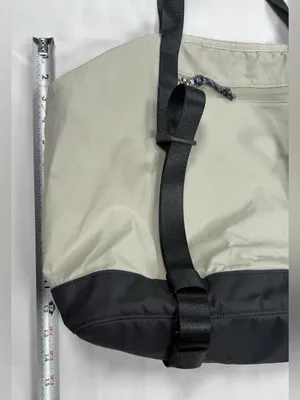 lululemon athletica Light Gray and Black Convertible Nylon Tote thumbnail 2