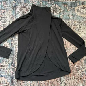 Lululemon Rulu Rally Wrap Long Sleeve Jacket Top Size 4 Black thumbnail 10