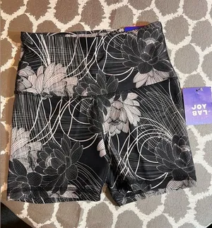 JoyLab NWT Floral Active Shorts activewear athleisure bike gym workout summer thumbnail 1