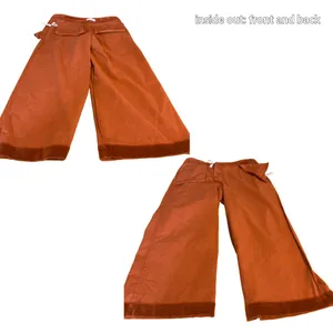 Loft Burnt Orange Cropped Wide Leg Corduroy Pants (10) thumbnail 11