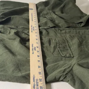 INC International‎ Concepts XXL Olive Green Twist Front Roll Tab Utility Shirt thumbnail 6