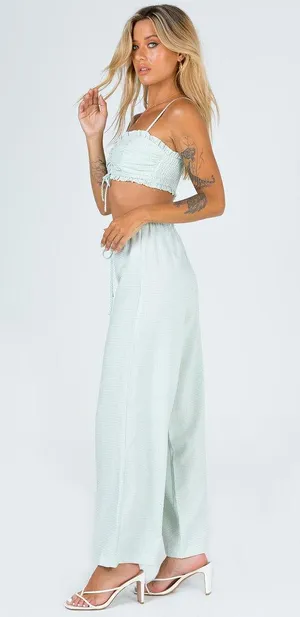 Princess Polly Tidelands Set Two-Piece Gingham Green thumbnail 3