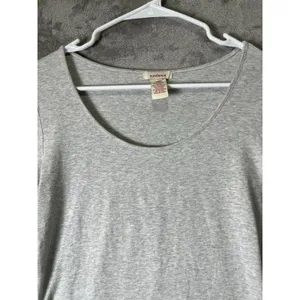 Sundance Ruched Sleeve Top Gray Romantic Boho Feminine Cottagecore XS thumbnail 2
