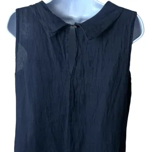 Unbranded‎ 100% Linen Made In Italy Tie Neck A-Line Dress Resort Travel Luxury S thumbnail 6