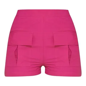 PrettyLittleThing Cargo Shorts Womens 8 Hot Pink High Waist‎ Utility Summer Mini thumbnail 1