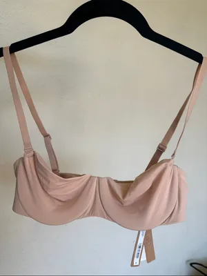 SKIMS SMOOTHING INTIMATES STRAPLESS BRA 34C NWT‎ color clay thumbnail 8