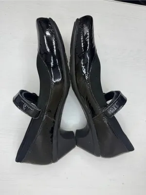 Naot Women's Trendy Patent Leather Shoes 40 US 9 Strappy Black Heels Mary Jane thumbnail 7