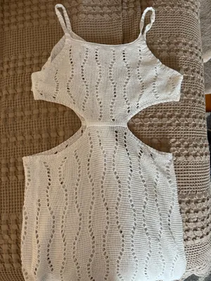 White beach cover up Size L thumbnail 2