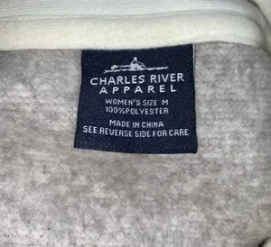 Charles River Apparel Womens Oatmeal Heathered Fleece Pullover Jacket Sz M thumbnail 6