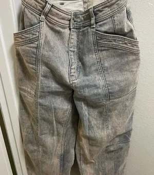 PILCRO Barrel Womens Jeans Size 27 Wide Leg Baggy BLUE High Rise Anthropologie thumbnail 1