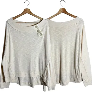 Free People We the Free Don't Forget Me Top Womens Medium Ivory Long Sleeve Boho thumbnail 5