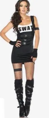 Leg Avenue Sultry Swat Officer Costume Sz M/L thumbnail 2