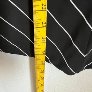 Black Chevron Midi‎ Skirt, Grunge, Y2K, Boho, Indie, Vintage, Edgy, Large, Retro thumbnail 4