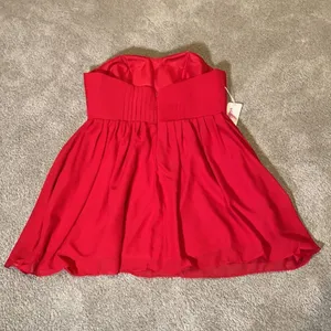Women’s Burgundy Short Strapless Chiffon Party Prom Dress XXL NWT thumbnail 6