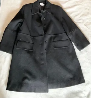 Talbots Women's Black Wool Long Sleeve Winter Pea Coat 10P bust42 thumbnail 1