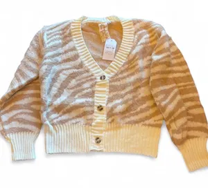Sadie & Sage Julian‎ Cardigan Camel/Ivory Size Small NWT thumbnail 1