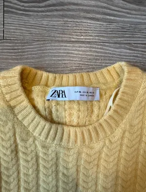 ZARA Yellow Knit Sweater thumbnail 3