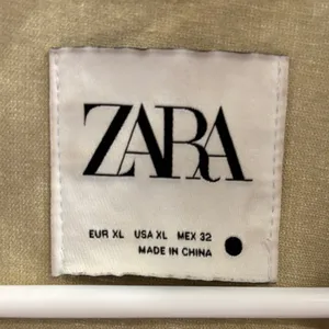 Zara Cream Faux Leather Overshirt Shacket Button Front Jacket XL thumbnail 2