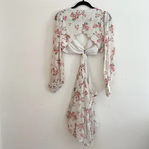 ASOS | Long Sleeve Floral Cut Out Dress thumbnail 5