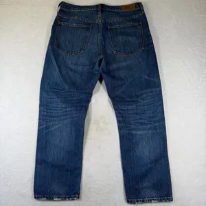 Madewell Straight Leg Crop Jean Blue Medium Wash 100% Cotton Denim E9639 Size 30 thumbnail 10