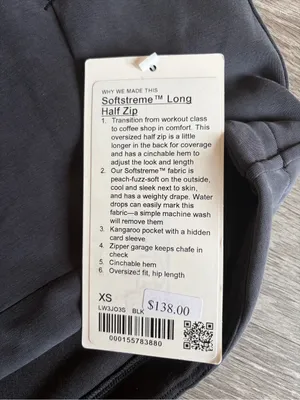 lululemon athletica Charcoal Half-Zip Sweatshirt thumbnail 4
