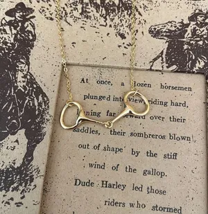 Genuine Sterling Silver Snaffle Bit Necklace thumbnail 1