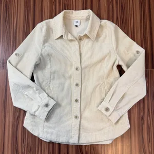 Cabi 4493 Scout Jacket Cream Corduroy Small‎ Workwear Chorecore Coastal Grandma thumbnail 1