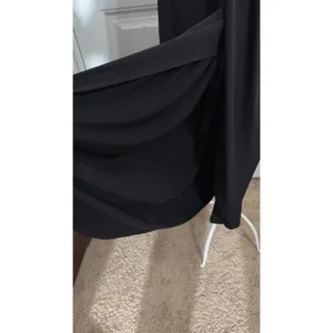 Connected Apparel 3085 | Floral Lace Draped Maxi Gown Black Burgundy Dark Romantic Formal Women 6 thumbnail 11
