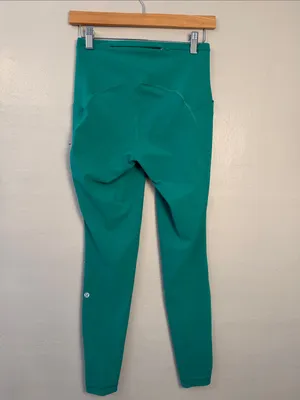 Lululemon athletic High-Waist Teal Active Leggings size 6 thumbnail 4