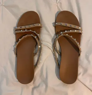Studded Sandals Gold Size 9 thumbnail 1