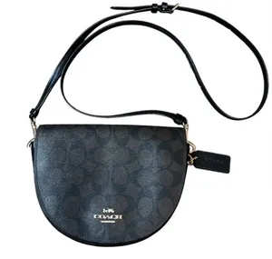 Coach Ellen Crossbody In Signature Canvas Brown Black C1430 thumbnail 1
