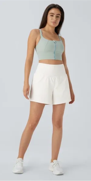 Halara SoftlyZero™ Airy Super High Waisted 2-in-1 Cool Touch Yoga Shorts Size M thumbnail 1