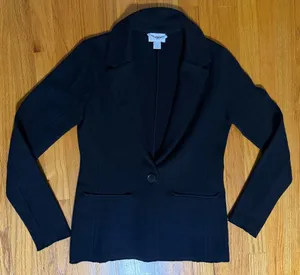 Ann Taylor LOFT 100% Merino Wool Blazer Cardigan Size M thumbnail 1