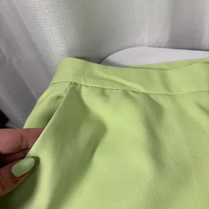 Steve Madden Spencer Split Hem High Rise Flared Pant Neon Green Women Size XL‎ thumbnail 4