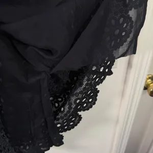 Hill House Charlie Black Crochet Lace Scallop Dress‎ Shift Mini Preppy Womens XL thumbnail 5