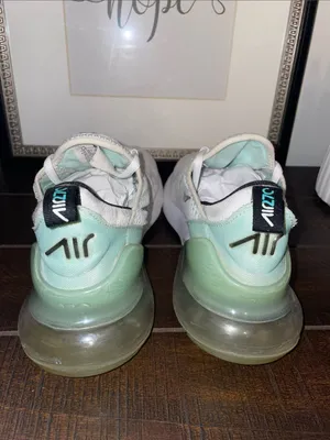 Nike Air Max 270 Sneakers White & Mint Foam Size 7.5 DQ7652-100 thumbnail 7