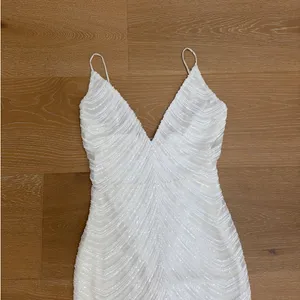 No Brand Beaded Maxi Dress Gown Bridal Size S White thumbnail 2