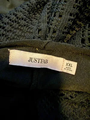 JustFab Black Crochet A-Line Mini Dress thumbnail 3