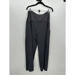 G4free 2 Pack Maternity Wide Leg Yoga Pants Gray Beige Size 2XL thumbnail 8
