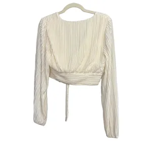 Showpo Pleated‎ Crop Top Size 8 thumbnail 2