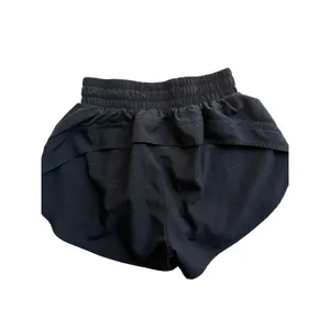 Savvi High Rise Running Shorts Black Lined Athletic Workout Women's Medium thumbnail 2