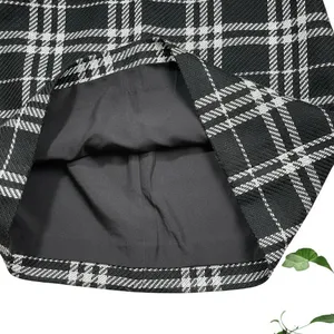 J.Crew Black & White Plaid Tweed Mini Skirt thumbnail 8