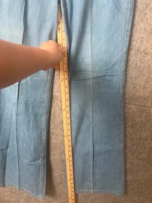Levis Woman‎ Size 32 Light Blue Vintage Western Denim high hire Jeans thumbnail 4