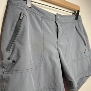 Title Nine Women Shorts Large Gray Nimblene Hiking Outdoor Quick Dry Granola thumbnail 2