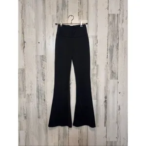 Y2K Black Flare Pants Women’s XSMALL Stretch High Rise Retro Bootcut thumbnail 2