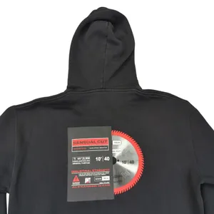 Alexander Wang‎ Black Saw Blade Hoodie Industrial Strength Women's XS Pullover thumbnail 5