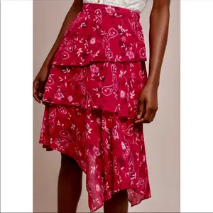 Anthropologie NWT Steele Floral Asymmetrical Skirt thumbnail 5