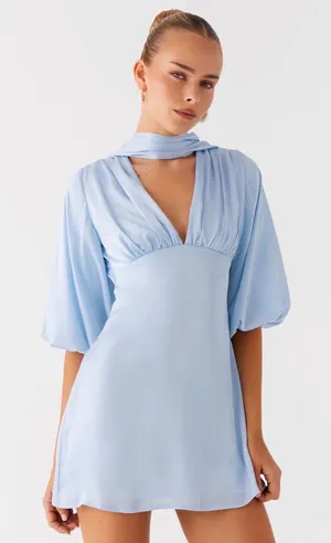 Peppermayo Dress Blue Satin  thumbnail 1